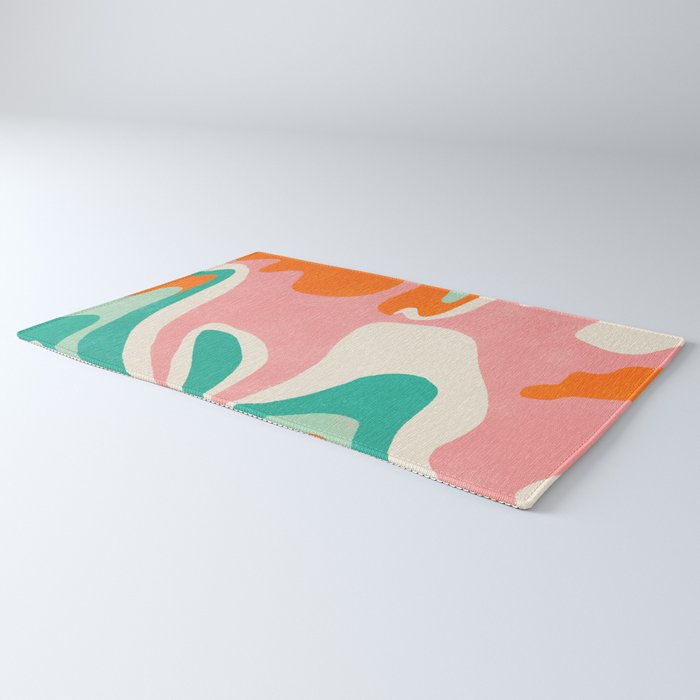 psychedelic fleurs Rug Gallery Image 3