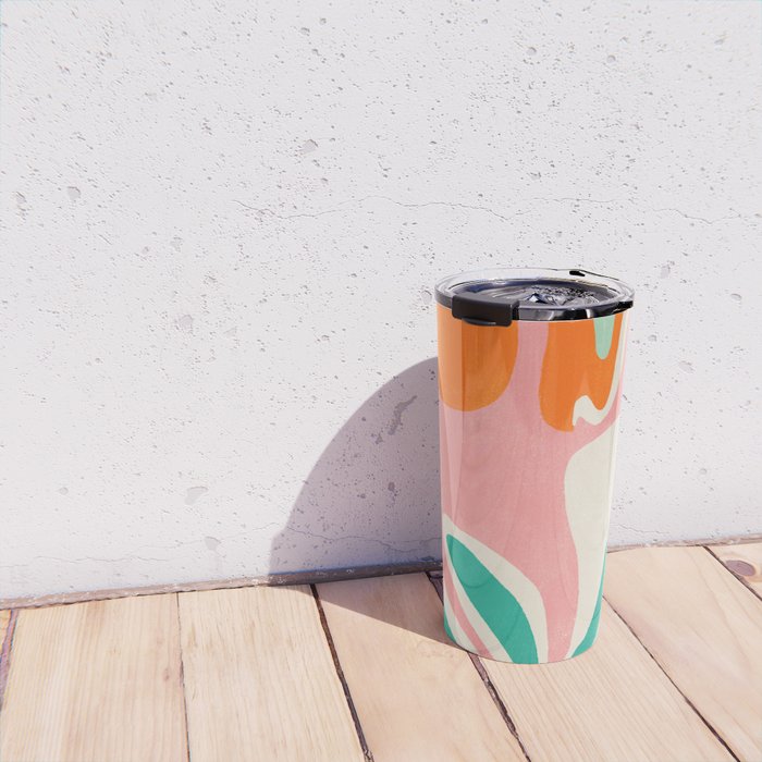 psychedelic fleurs Travel Mug Gallery Image 4
