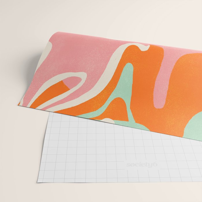 psychedelic fleurs Wrapping Paper Gallery Image 2