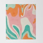 psychedelic fleurs Throw Blanket Gallery Image 2