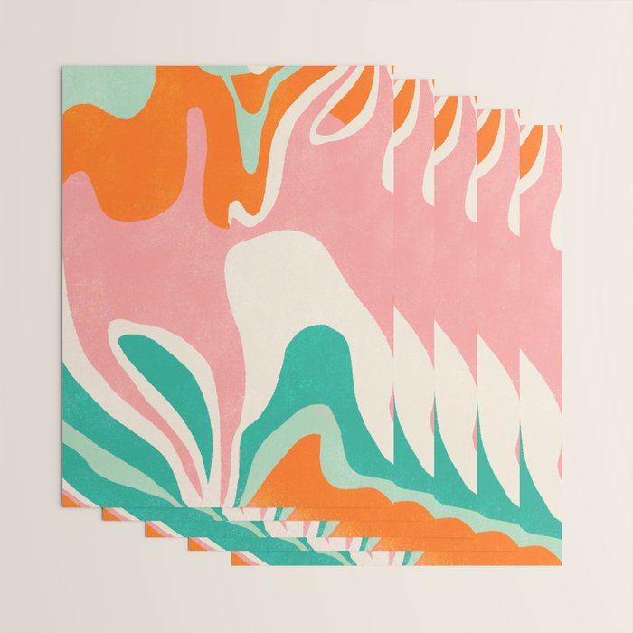 psychedelic fleurs Wrapping Paper Gallery Image 3