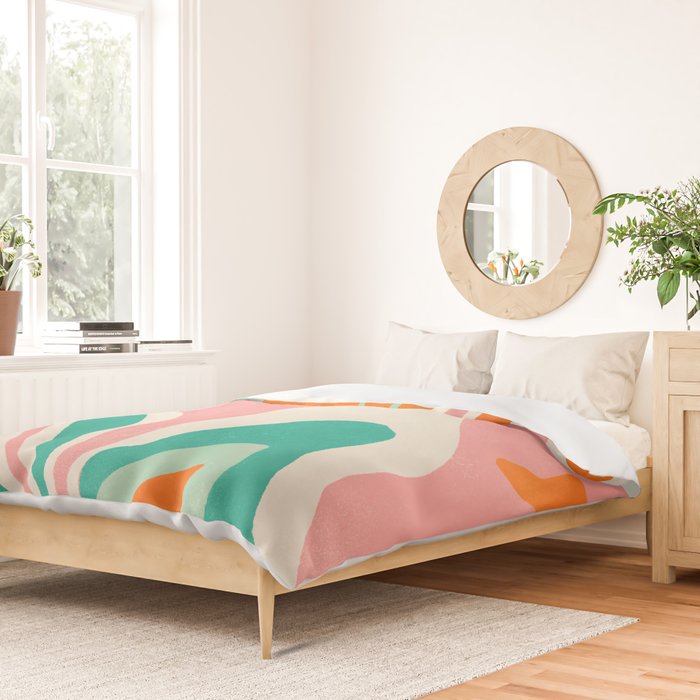psychedelic fleurs Duvet Cover Gallery Image 2