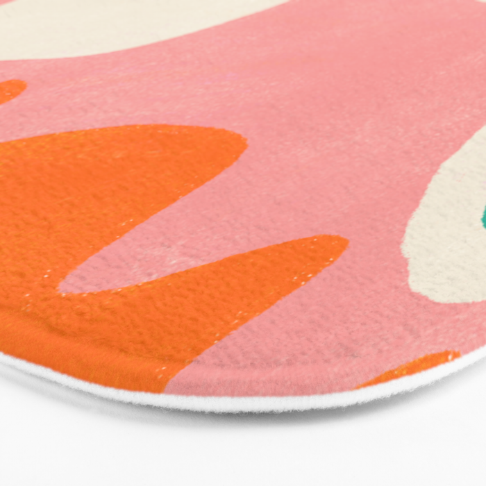 psychedelic fleurs Bath Mat Gallery Image 3