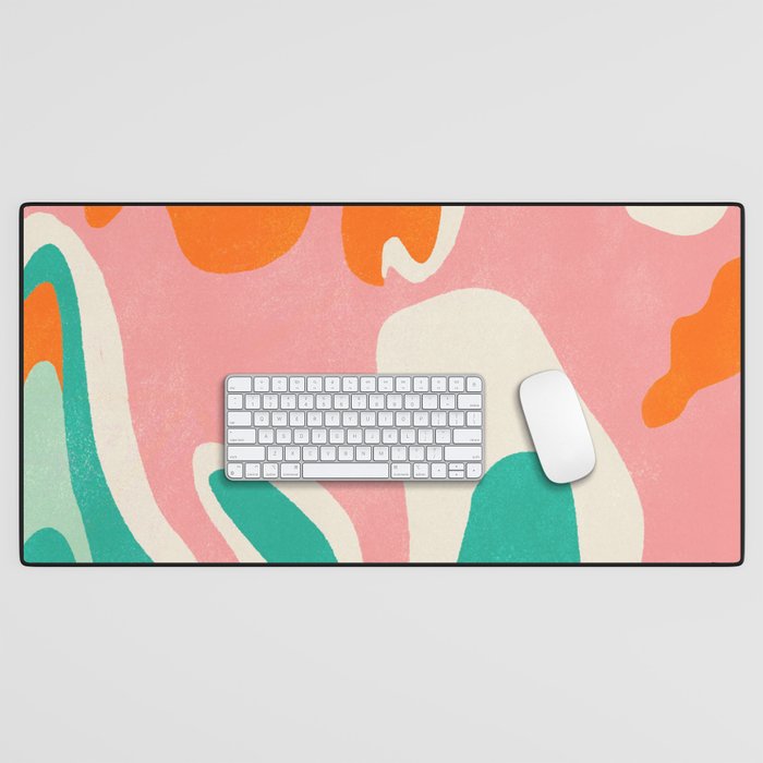 psychedelic fleurs Desk Mat Gallery Image 1
