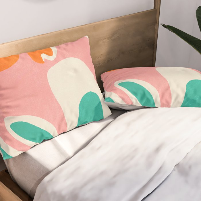 psychedelic fleurs Pillow Sham Gallery Image 2