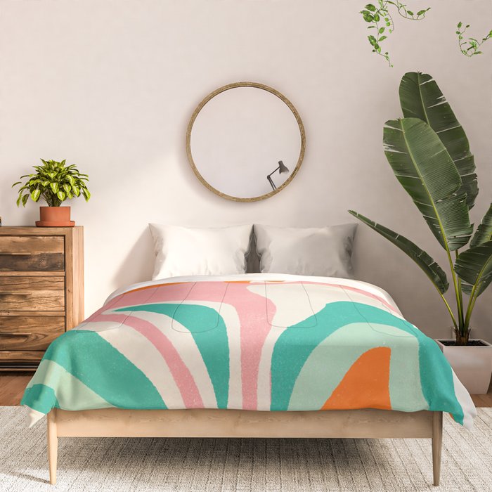 psychedelic fleurs Comforter Gallery Image 3