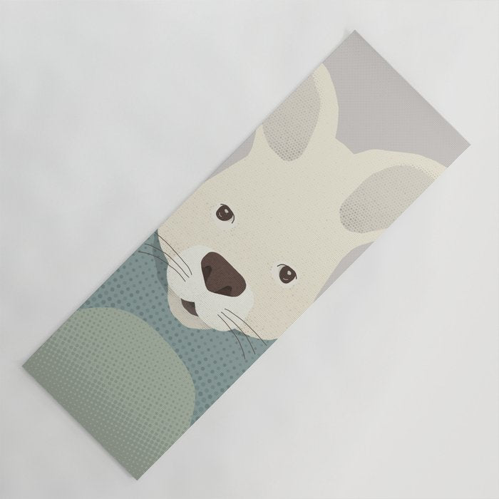 Whimsy Kangaroo, Animal Portrait Yoga Mat Gallery Image 1