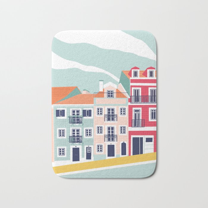 Portugal Houses Bath Mat Gallery Image 1
