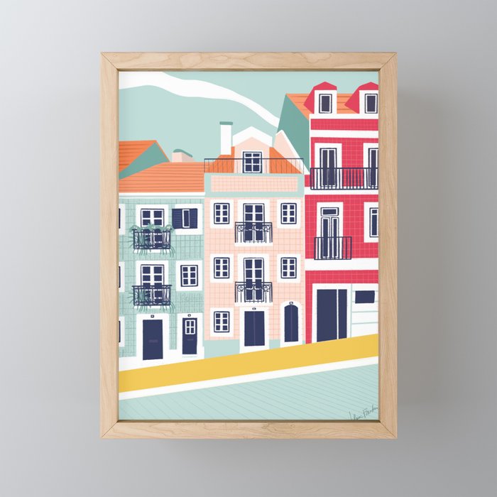 Portugal Houses Mini Art Print Gallery Image 1