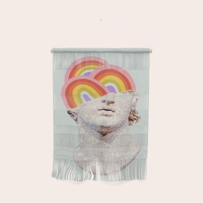 Rainbow Marble Head Wall Hanging