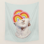 Rainbow Marble Head Wall Tapestry Gallery Image 4