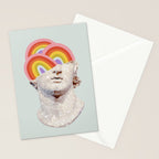 Rainbow Marble Head Stationery Card Gallery Image 2