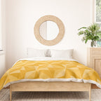 Kaleidoscope Tile Pattern XI Golden Yellow Tones Duvet Cover Gallery Image 3