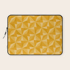 Kaleidoscope Tile Pattern XI Golden Yellow Tones Laptop Sleeve Gallery Image 1