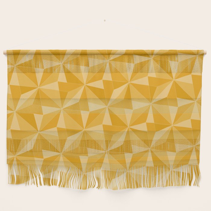 Kaleidoscope Tile Pattern XI Golden Yellow Tones Wall Hanging Gallery Image 1