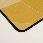 Kaleidoscope Tile Pattern XI Golden Yellow Tones Desk Mat Gallery Image 4