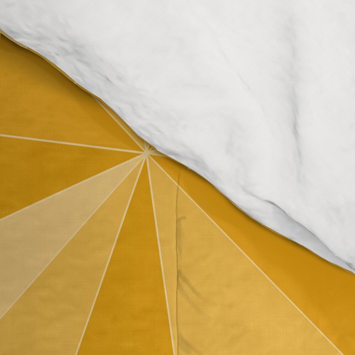 Kaleidoscope Tile Pattern XI Golden Yellow Tones Comforter Gallery Image 4