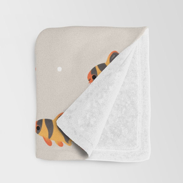 Clown loach Throw Blanket Gallery Image 3