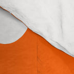 Orange Retro Flowers White Background #decor #society6 #buyart Comforter Gallery Image 4