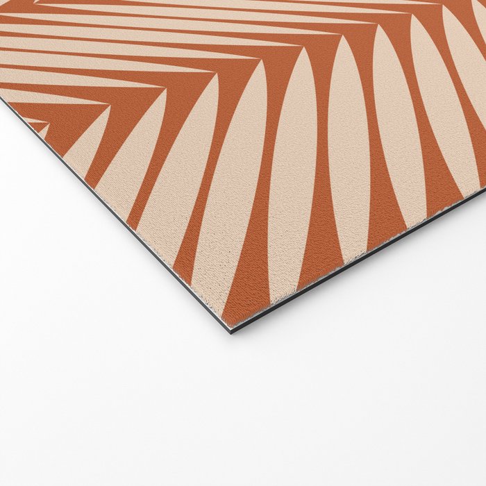 Palm Leaf Pattern - Orange Welcome Mat Gallery Image 2