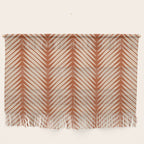 Palm Leaf Pattern - Orange Wall Hanging Gallery Image 1