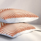Palm Leaf Pattern - Orange Pillow Sham Gallery Image 3