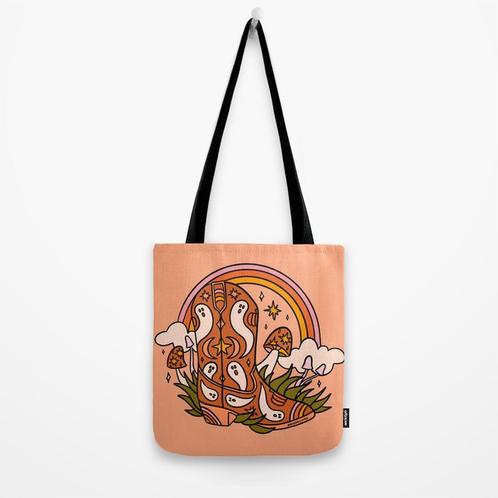 Halloween Cowboy Boots Tote Bag Gallery Image 2