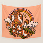 Halloween Cowboy Boots Wall Tapestry Gallery Image 4