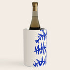 Blue leaves, Flower market print, Botanical poster, Floral wall art, Boho poster Wine Chiller Gallery Image 2
