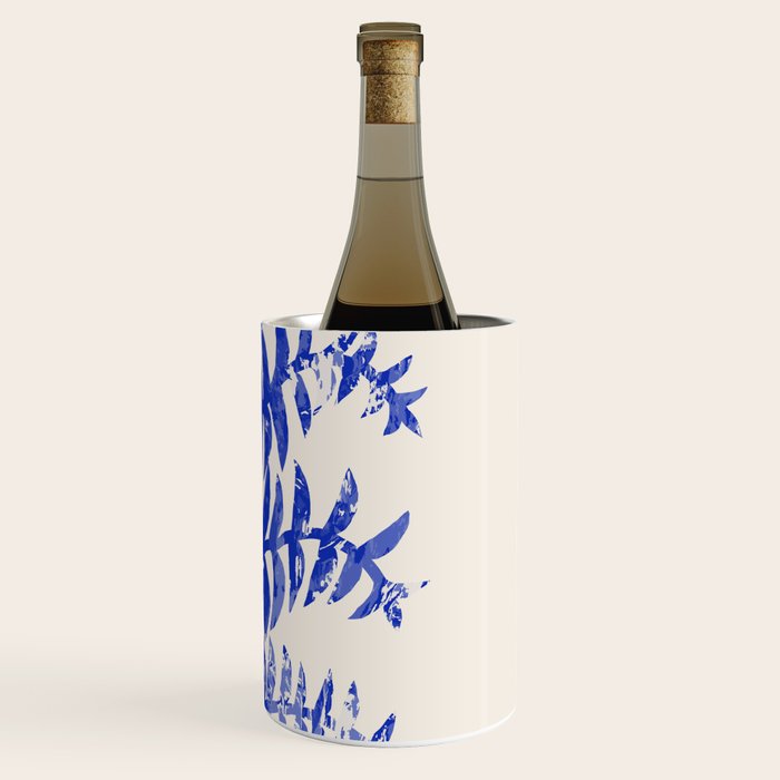Blue leaves, Flower market print, Botanical poster, Floral wall art, Boho poster Wine Chiller Gallery Image 3