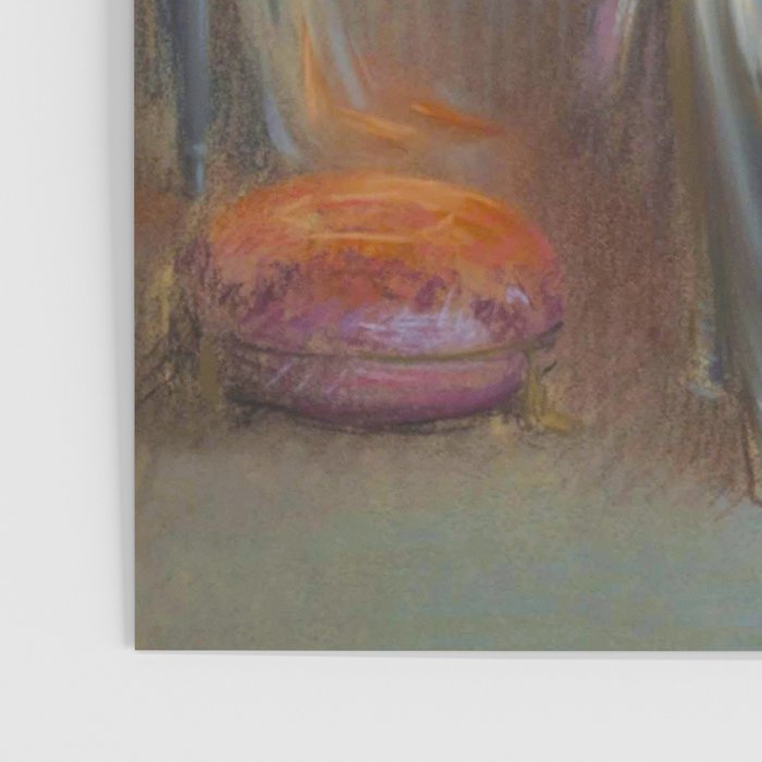 The looking glass colorful female portrait still life painting by Delphin Enjolras  Poster Gallery Image 3