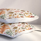 Watercolor Fall Leaves Pillow Sham Gallery Image 3
