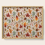 Watercolor Fall Leaves Serving Tray Gallery Image 1