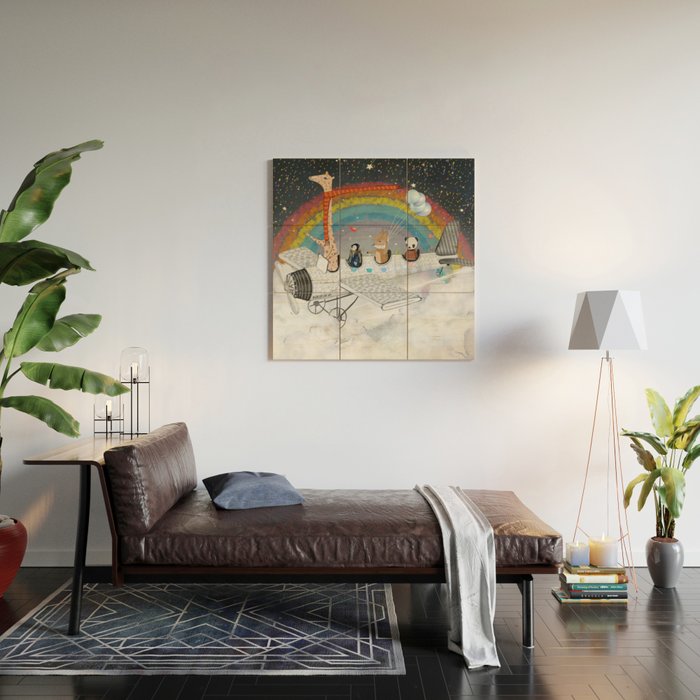 over the rainbow Wood Wall Art Gallery Image 2
