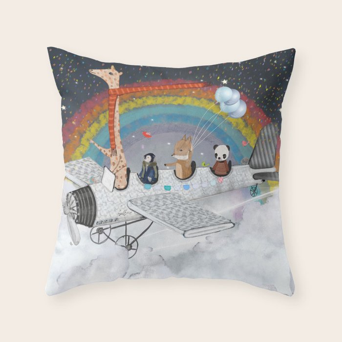 over the rainbow Throw Pillow Gallery Image 6