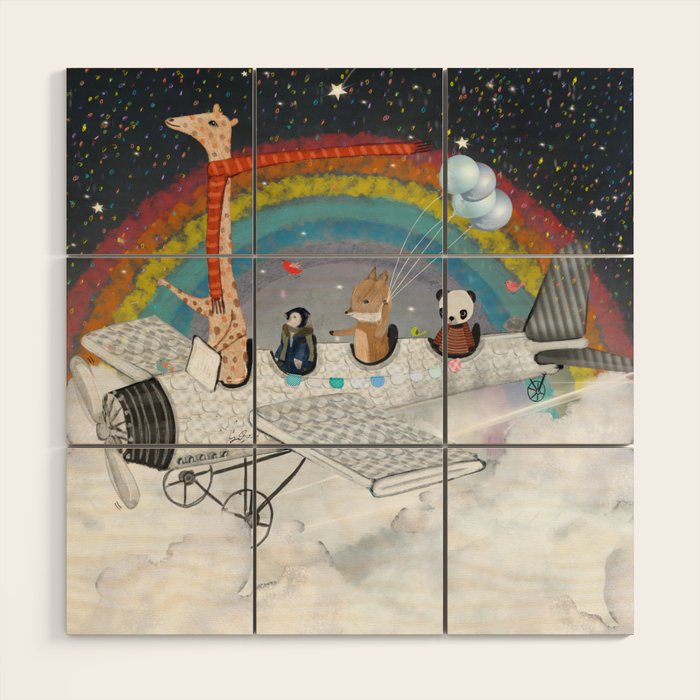 over the rainbow Wood Wall Art Gallery Image 1