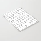 gaming design white - gamer pattern black and white Notebook Gallery Image 3