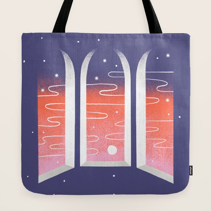 Sunset Through Windows Tote Bag Gallery Image 2