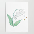 Lily of the valley Cats Poster Gallery Image 4