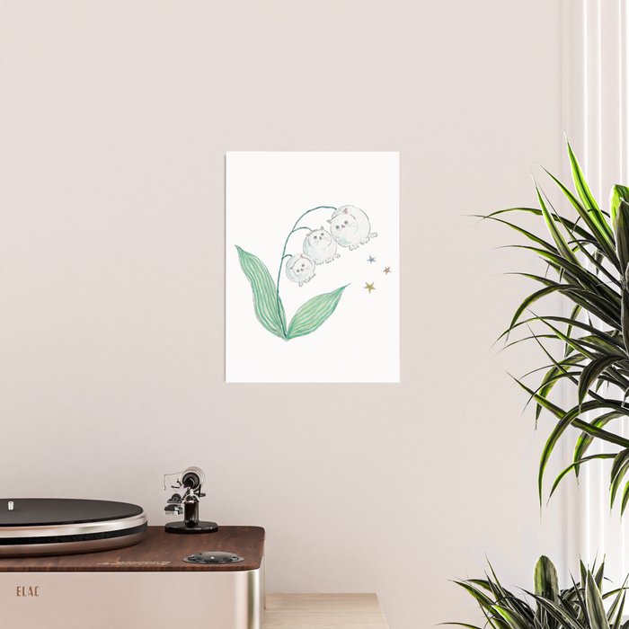 Lily of the valley Cats Poster Gallery Image 2