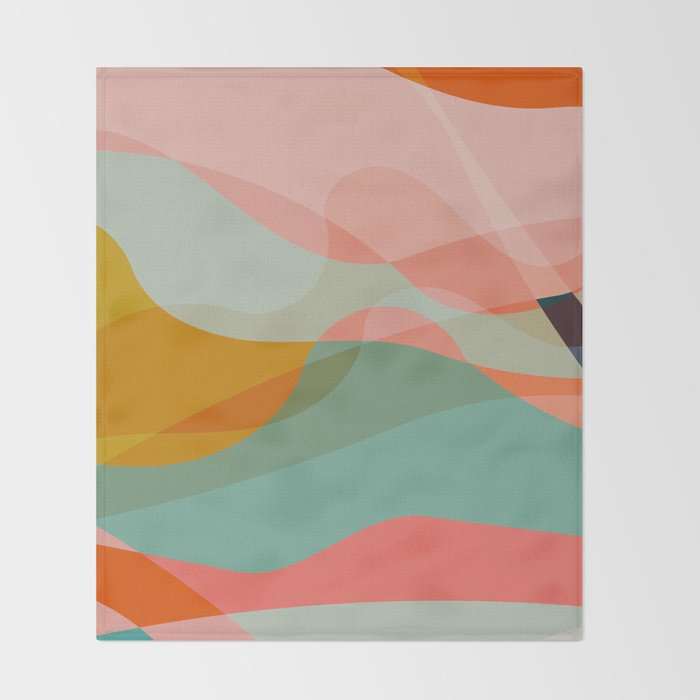 abstract shapes 3 Throw Blanket Gallery Image 2