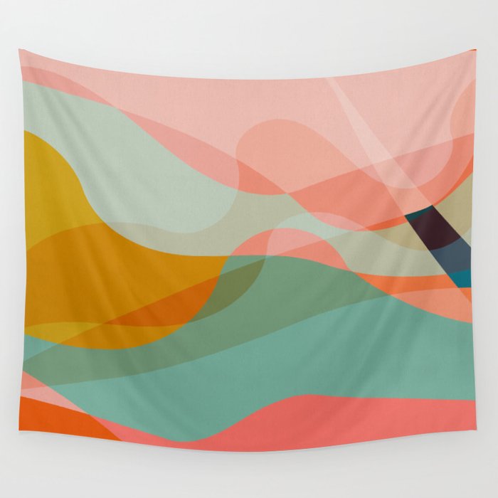 abstract shapes 3 Wall Tapestry Gallery Image 4