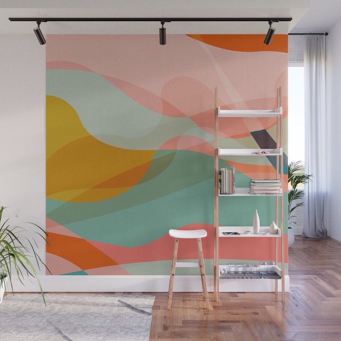 abstract shapes 3 Wall Mural Gallery Image 1