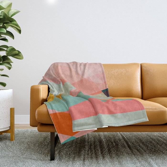 abstract shapes 3 Throw Blanket Gallery Image 1