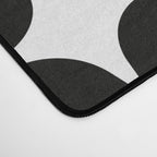 Retro '50s Shapes in Black and White Desk Mat Gallery Image 4