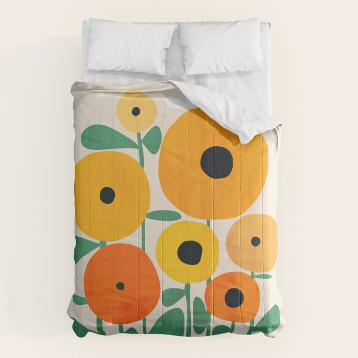 Sunflower and Bee Comforter Gallery Image 1