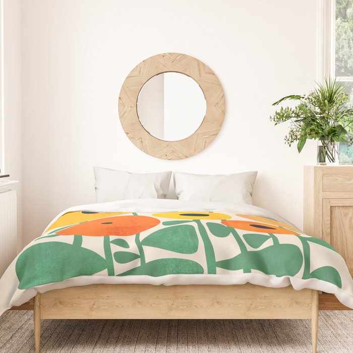 Sunflower and Bee Duvet Cover Gallery Image 3