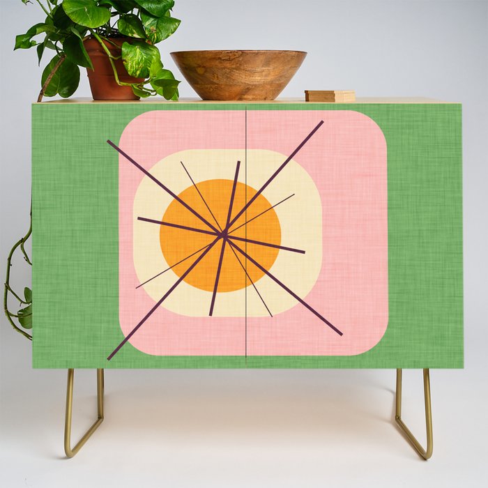 Flower Eggs Green-Pink Credenza Gallery Image 1