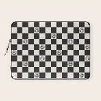 Smiley Face & Checkerboard  Laptop Sleeve Gallery Image 1