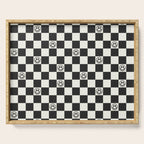 Smiley Face & Checkerboard  Serving Tray Gallery Image 1
